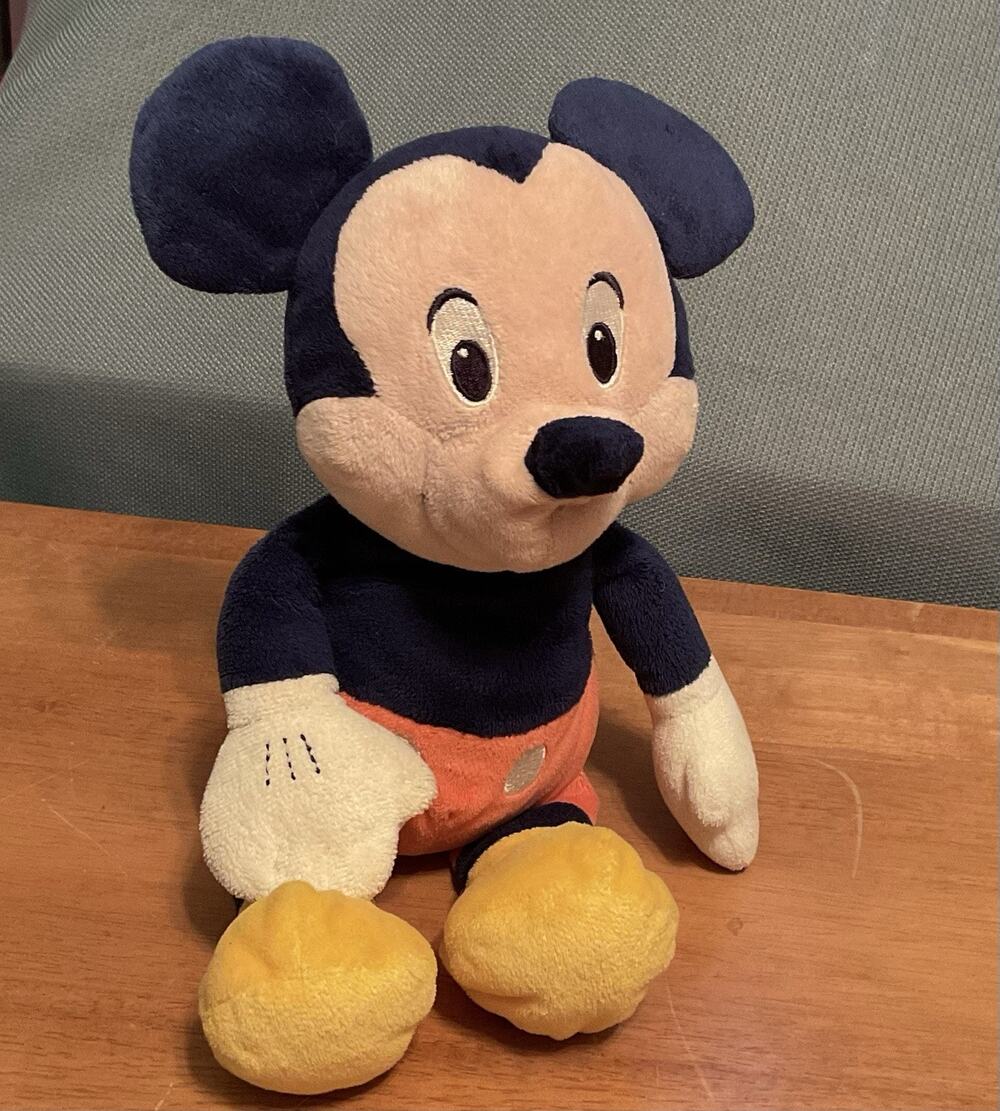 MICKEY MOUSE Certified Asthma Allergy Plush Blue Crib Cute Stuffed Plushie